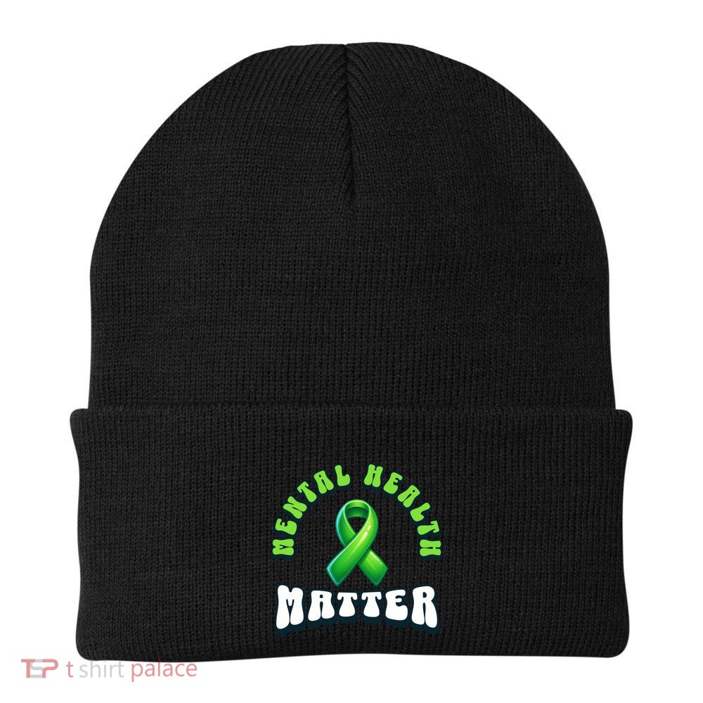 Tal Health Matter Tal Health Awareness Month Cool Gift Knit Cap Winter Beanie