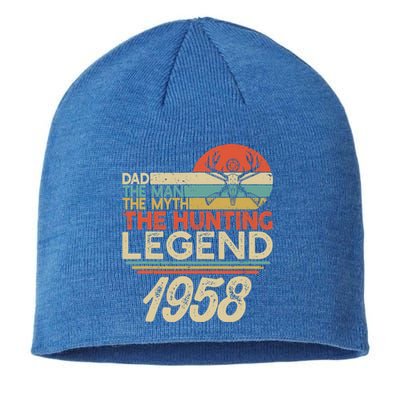 The Hunting Myth Legend Dad Born In 1958 Vintage Hunter Gift Sustainable Beanie