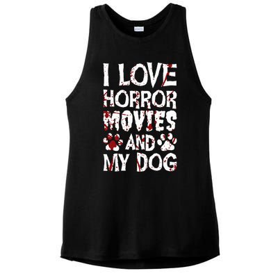 Thriller Horror Movies Scary Film Lovers Halloween Fans Ladies PosiCharge Tri-Blend Wicking Tank