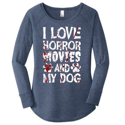 Thriller Horror Movies Scary Film Lovers Halloween Fans Women's Perfect Tri Tunic Long Sleeve Shirt