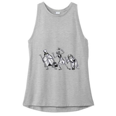 The Haunted Mansion The Hitchhiking Ghosts Asking Ladies PosiCharge Tri-Blend Wicking Tank