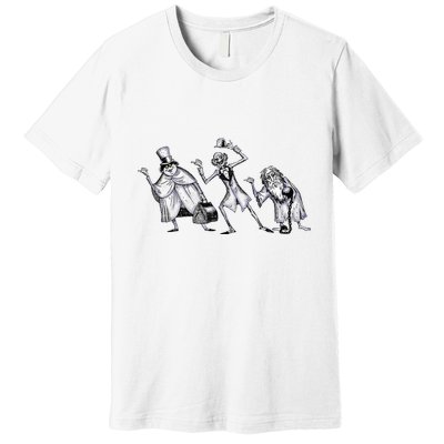 The Haunted Mansion The Hitchhiking Ghosts Asking Premium T-Shirt