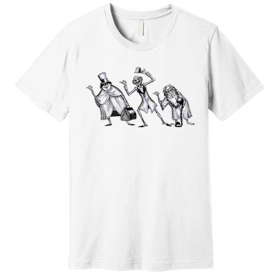 The Haunted Mansion The Hitchhiking Ghosts Asking Premium T-Shirt