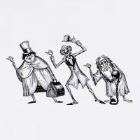 The Haunted Mansion The Hitchhiking Ghosts Asking Short Acrylic Beanie