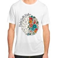 Tal Health Matters Floral Human Brain Inspirational Adult ChromaSoft Performance T-Shirt