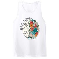 Tal Health Matters Floral Human Brain Inspirational PosiCharge Competitor Tank