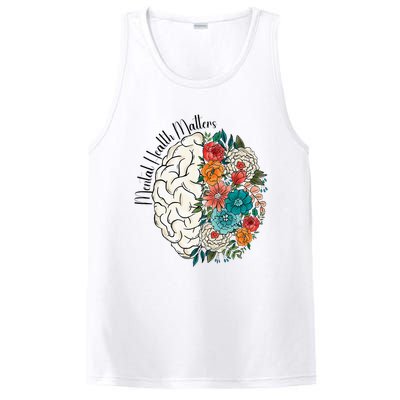 Tal Health Matters Floral Human Brain Inspirational PosiCharge Competitor Tank