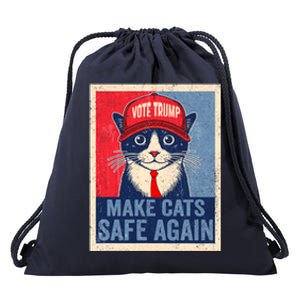 Trump Harris Make Pet Safe Again Democratic Republican Cool Gift Drawstring Bag