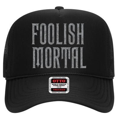 The Haunted Mansion Foolish Mortal Patterned High Crown Mesh Back Trucker Hat