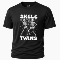Twins Halloween Matching Skeletwins Cooling Performance Crew T-Shirt