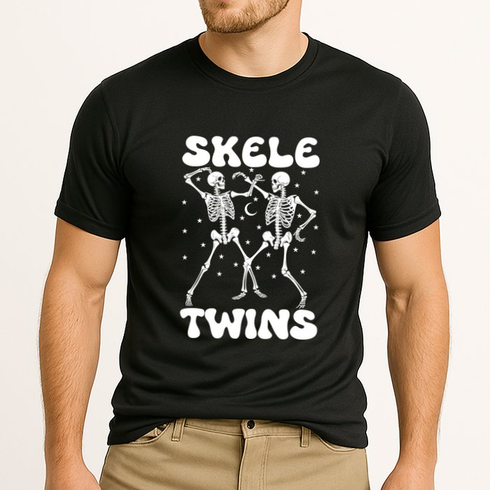 Twins Halloween Matching Skeletwins Cooling Performance Crew T-Shirt