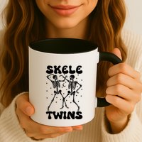 Twins Halloween Matching Skeletwins Mug