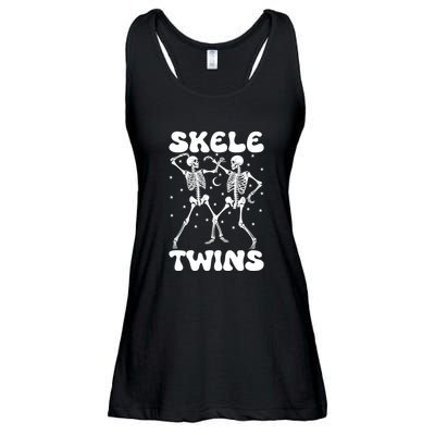 Twins Halloween Matching Skeletwins Ladies Essential Flowy Tank
