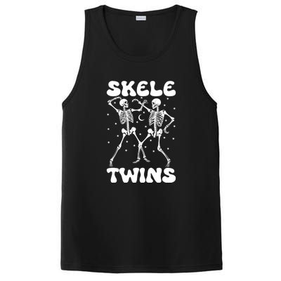 Twins Halloween Matching Skeletwins PosiCharge Competitor Tank