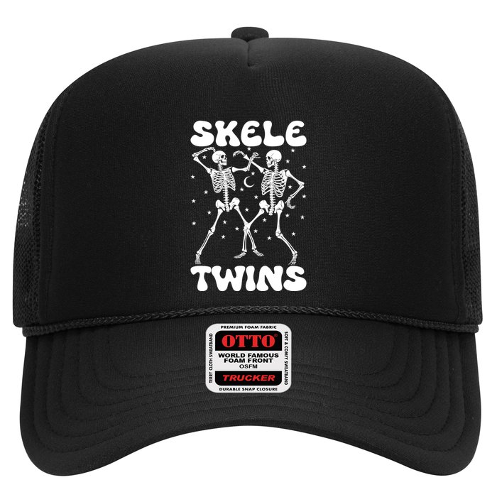 Twins Halloween Matching Skeletwins Trucker Hat