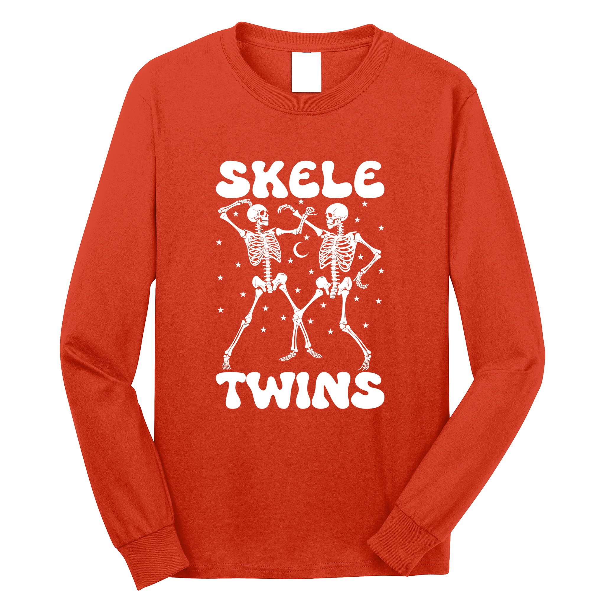 Twins Halloween Matching Skeletwins Long Sleeve Shirt