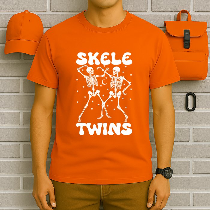 Twins Halloween Matching Skeletwins T-Shirt