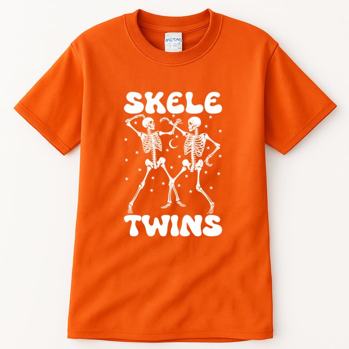 Twins Halloween Matching Skeletwins Tall T-Shirt