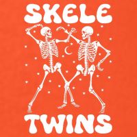 Twins Halloween Matching Skeletwins Tall T-Shirt