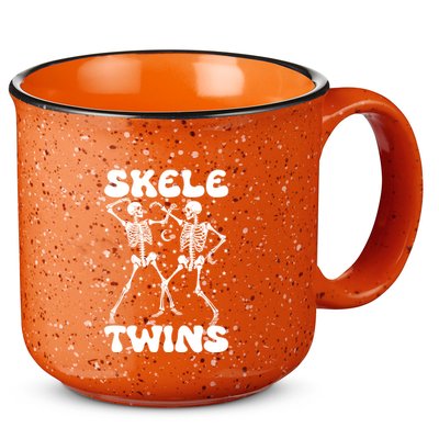 Twins Halloween Matching Skeletwins 15oz Campfire Ceramic Mug