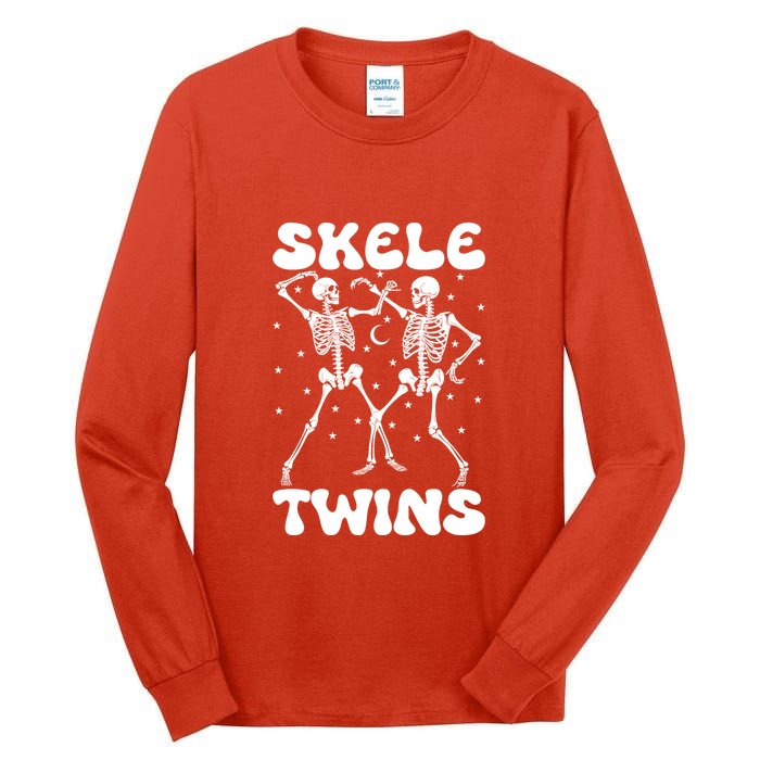 Twins Halloween Matching Skeletwins Tall Long Sleeve T-Shirt