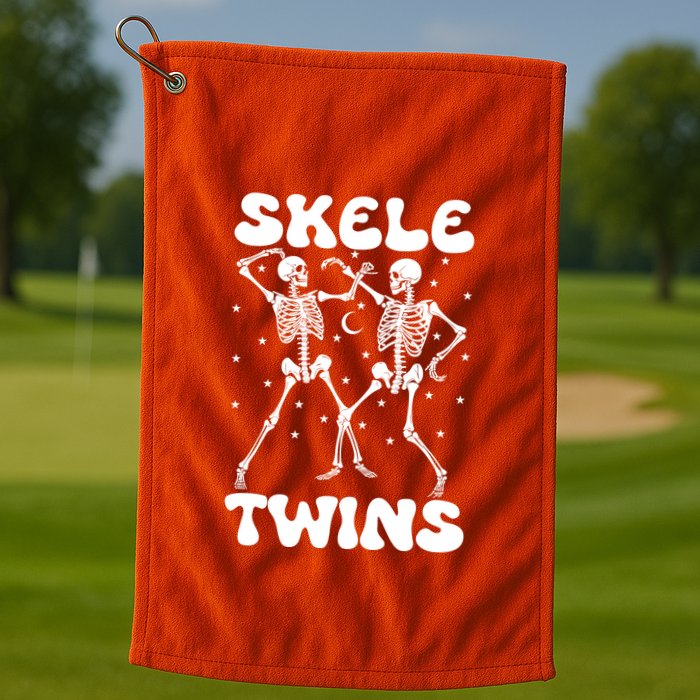 Twins Halloween Matching Skeletwins Golf Towel