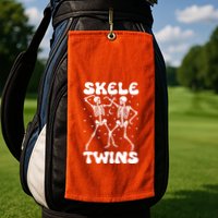 Twins Halloween Matching Skeletwins Golf Towel