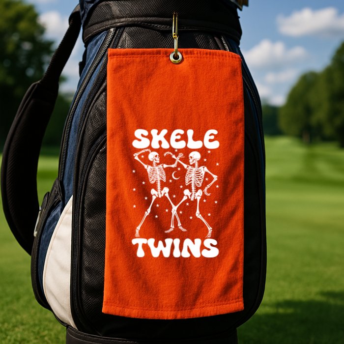Twins Halloween Matching Skeletwins Golf Towel