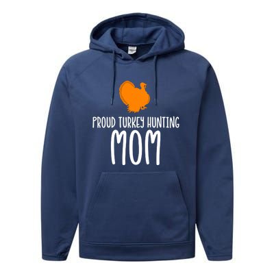 Turkey Hunting Mom Gift Performance Fleece Hoodie