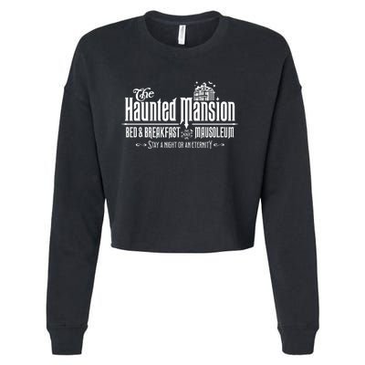 The Haunted Mansion Bed And Breakfast Cropped Pullover Crew