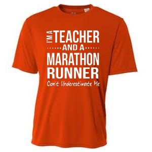 Teacher Half Marathon Funny Running Gift High School Runner Premium Cooling Performance Crew T-Shirt