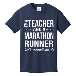 Teacher Half Marathon Funny Running Gift High School Runner Premium Kids T-Shirt