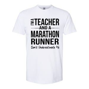 Teacher Half Marathon Funny Running Gift High School Runner Premium Softstyle CVC T-Shirt