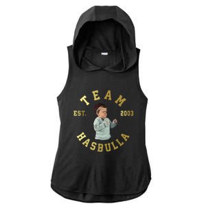 Team Hasbulla Meme Est 2003 Ladies PosiCharge Tri-Blend Wicking Draft Hoodie Tank