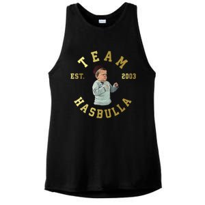 Team Hasbulla Meme Est 2003 Ladies PosiCharge Tri-Blend Wicking Tank