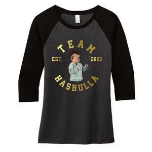 Team Hasbulla Meme Est 2003 Women's Tri-Blend 3/4-Sleeve Raglan Shirt