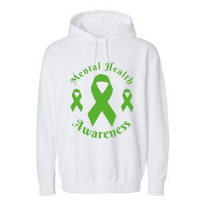 Tal Health Month We Wear Green Tal Health Awareness Gift Garment-Dyed Fleece Hoodie