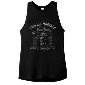 The Haunted Mansion Tomb Sweet Tomb Welcome Mortals Poster Ladies PosiCharge Tri-Blend Wicking Tank