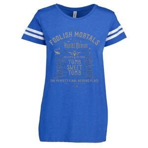 The Haunted Mansion Tomb Sweet Tomb Welcome Mortals Poster Enza Ladies Jersey Football T-Shirt