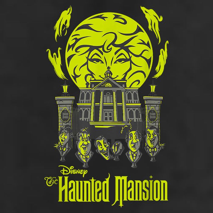 The Haunted Mansion Madame Leota & Singing Busts Poster 7 Panel Mesh Trucker Snapback Hat