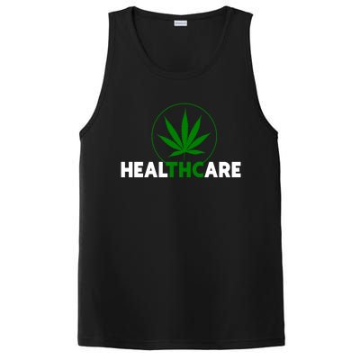 Thc Healthcare Marijuana Weed 420 Pothead Humor Meaningful Gift Cool Gift PosiCharge Competitor Tank