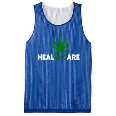 Thc Healthcare Marijuana Weed 420 Pothead Humor Meaningful Gift Cool Gift Mesh Reversible Basketball Jersey Tank