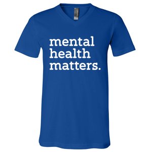 Tal Health Matters Minimalist Empathy Quote Gift V-Neck T-Shirt