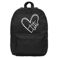 Titi Heart Minimalist Auntie Best Aunt Ever Gift 16 in Basic Backpack