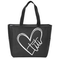 Titi Heart Minimalist Auntie Best Aunt Ever Gift Zip Tote Bag