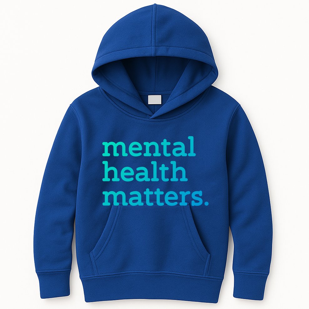 Tal Health Matters Minimalist Empathy Quote Gift Kids Hoodie