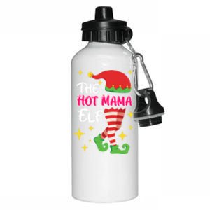 The Hot Mama Elf Mother Elf Funny Gift Aluminum Water Bottle