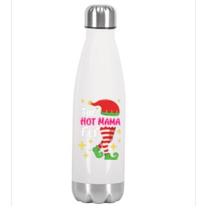 The Hot Mama Elf Mother Elf Funny Gift Stainless Steel Insulated Water Bottle