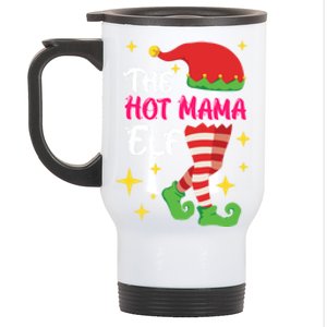 The Hot Mama Elf Mother Elf Funny Gift Stainless Steel Travel Mug