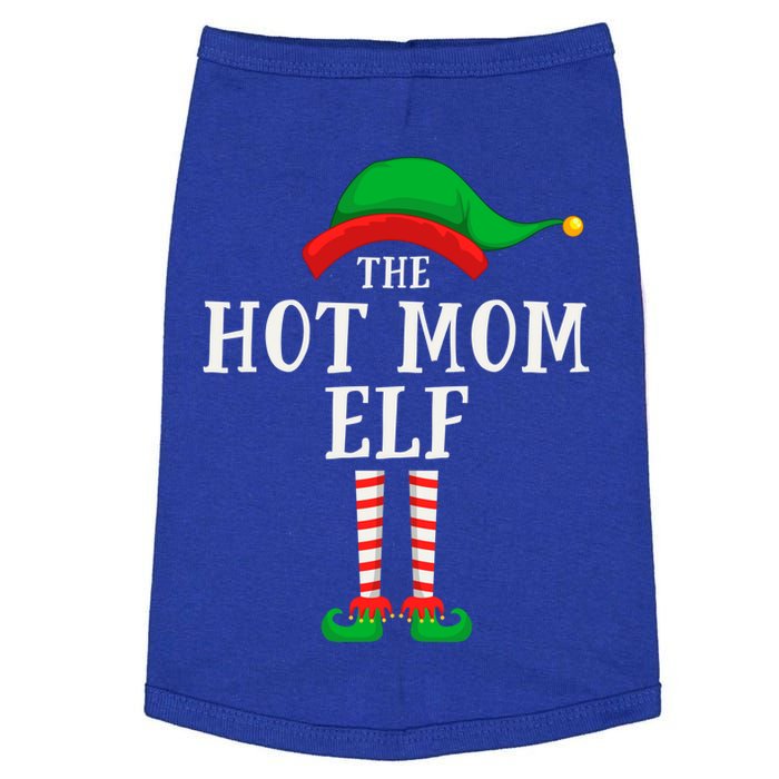 The Hot Mom Elf Christmas Family Matching Group Mother Gift Doggie Tank